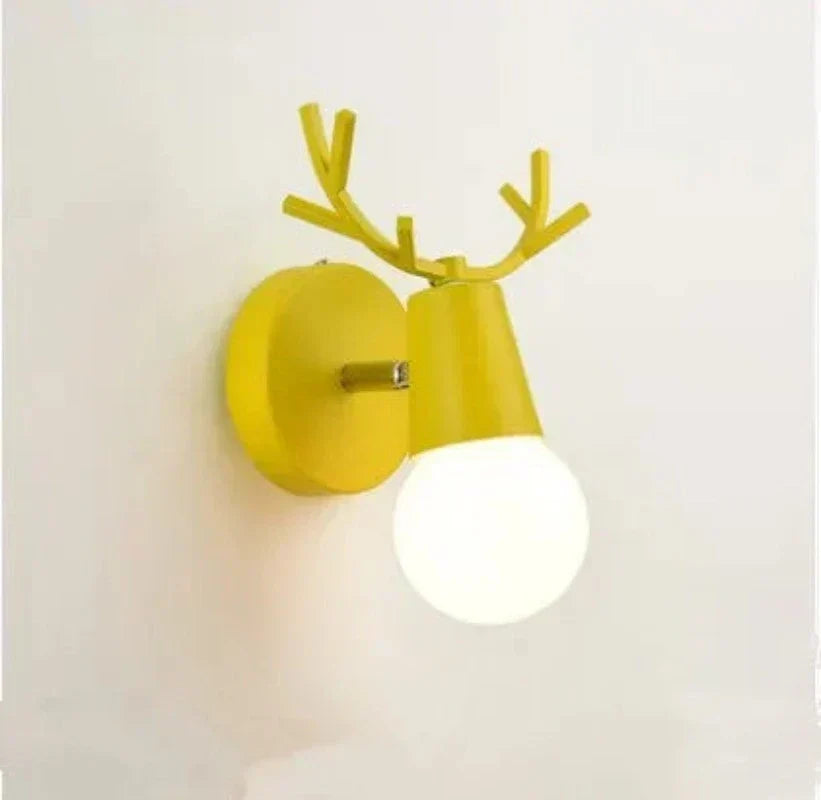 Forest Haven Antler Wall Sconce, yellow finish rustic wall light by Moktan Sabai on Tampa Home & Garden Store