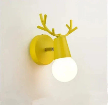 Forest Haven Antler Wall Sconce, yellow finish rustic wall light by Moktan Sabai on Tampa Home & Garden Store