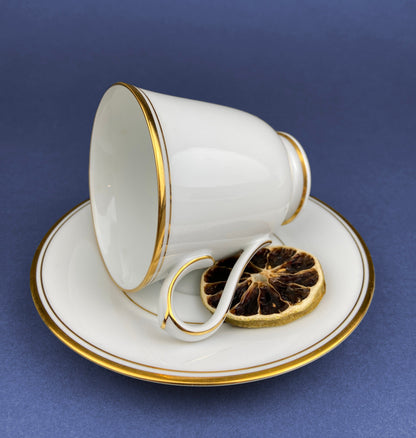 Noritake Allison Tea Set: Gold Band China Cups and Saucers (Set of Five) - Tampa Home & Garden Store