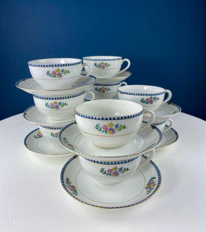 Noritake Dinner Set. Sheridan U.S. Design. 4 Dinner Plates, Large Oval Serving Bowl, 8 Cups & Saucers. Classic Minimal Look. - Tampa Home & Garden Store