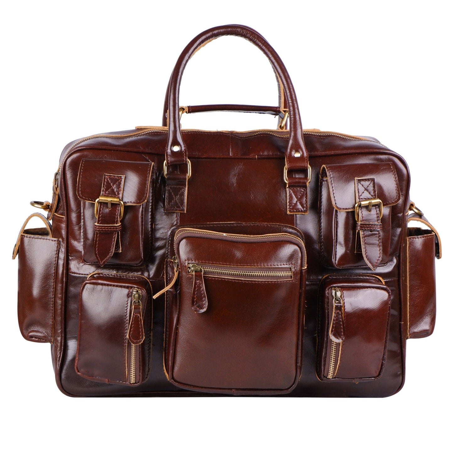 Norman Cherry Red Briefcase - Tampa Home & Garden Store