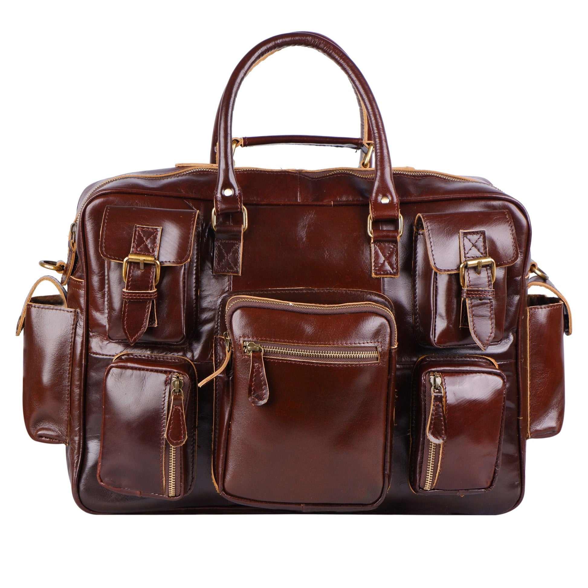 Norman Cherry Red Briefcase - Tampa Home & Garden Store