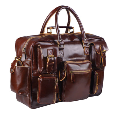 Norman Cherry Red Briefcase - Tampa Home & Garden Store