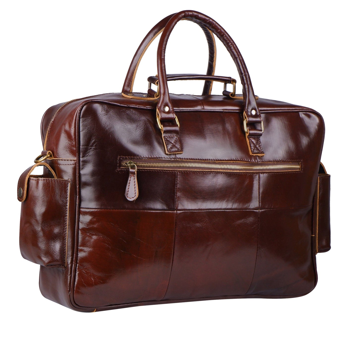 Norman Cherry Red Briefcase - Tampa Home & Garden Store