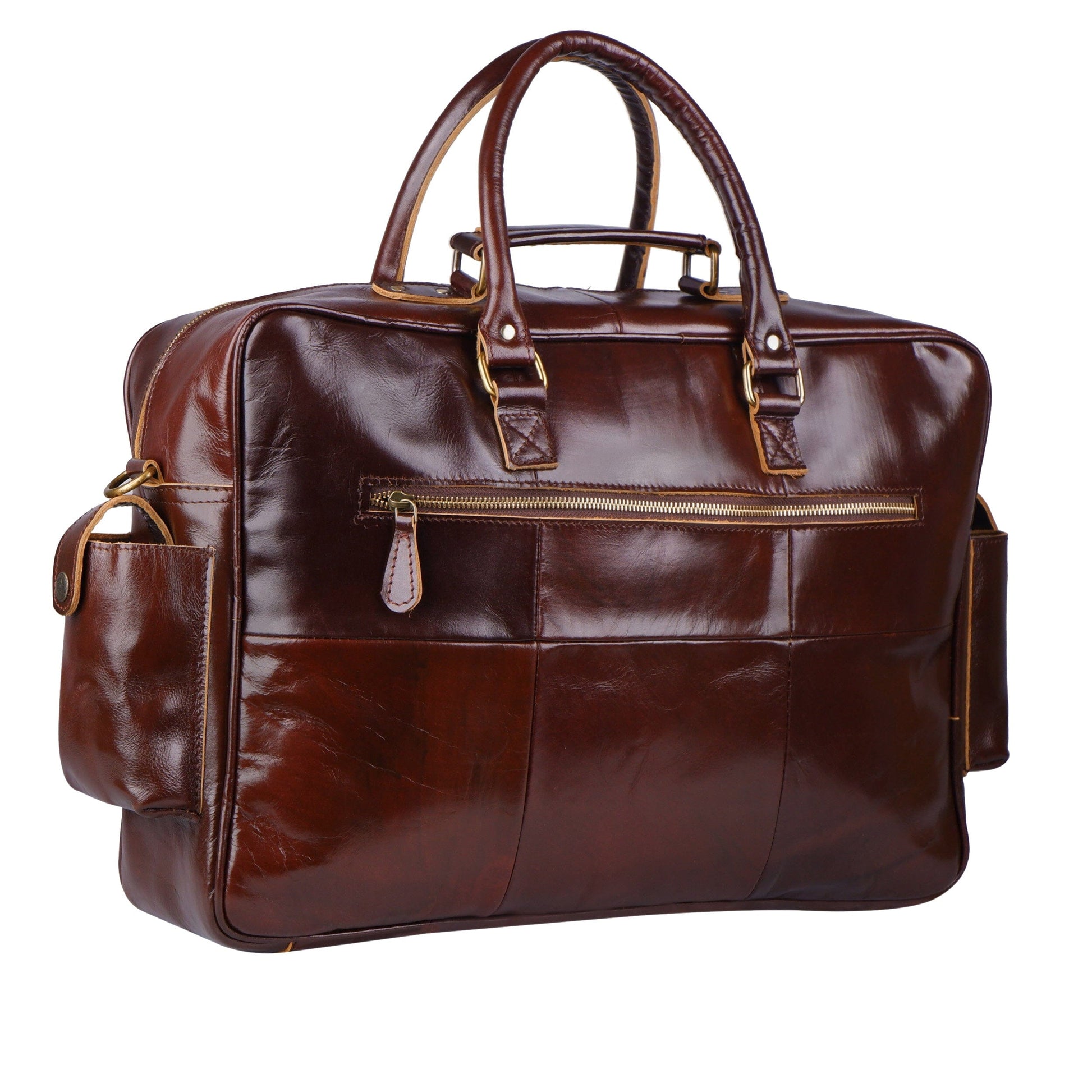 Norman Cherry Red Briefcase - Tampa Home & Garden Store