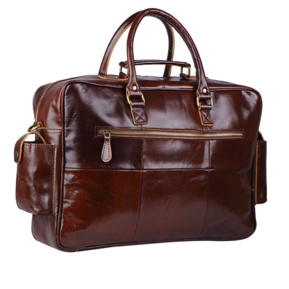 Norman Cherry Red Briefcase - Tampa Home & Garden Store
