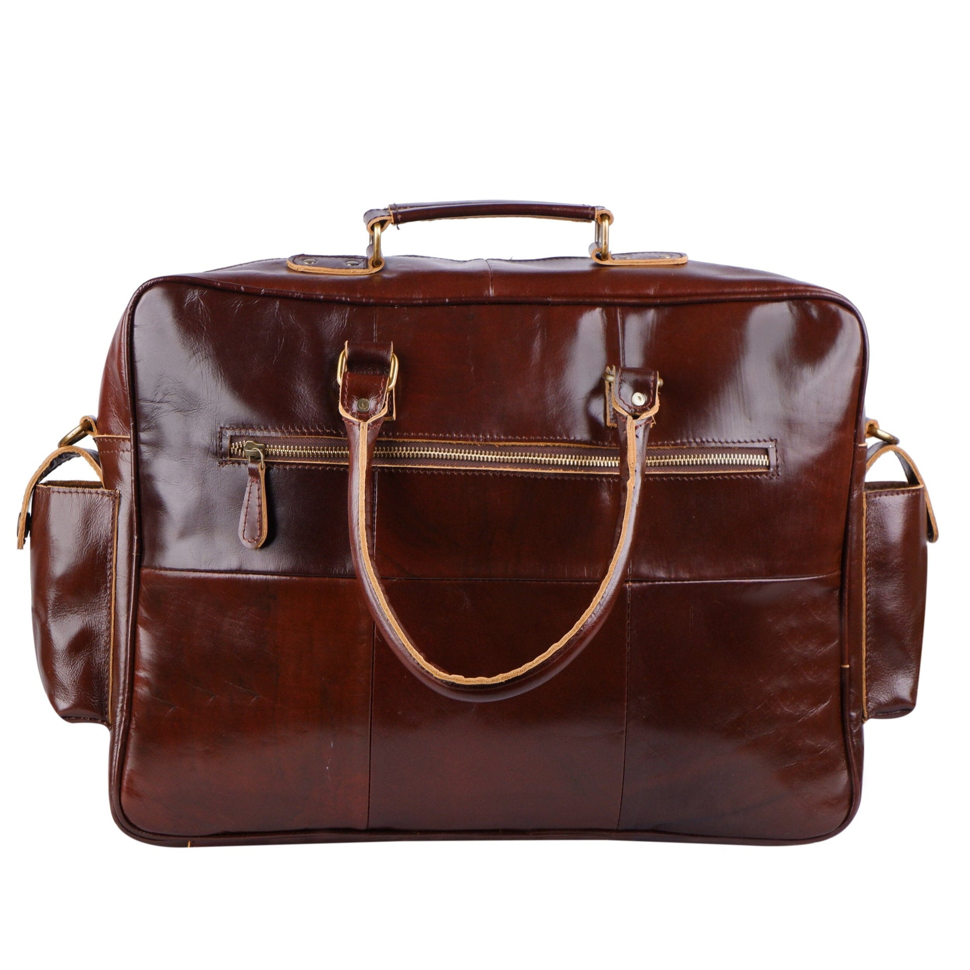 Norman Cherry Red Briefcase - Tampa Home & Garden Store