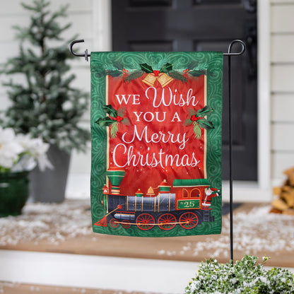 North Pole Express Applique Garden Flag - Tampa Home & Garden Store