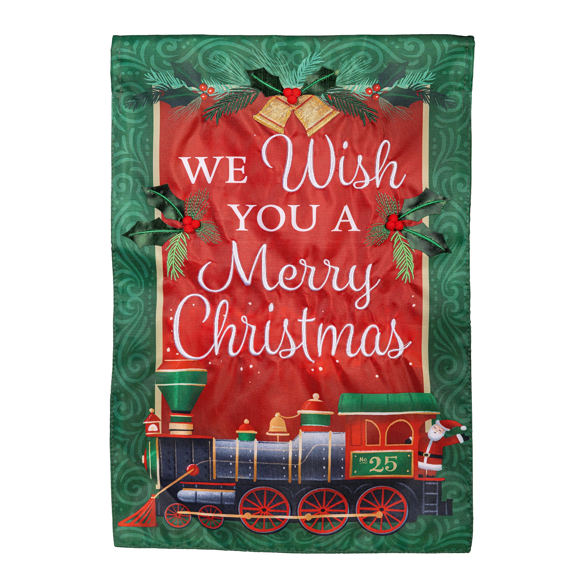 North Pole Express Applique Garden Flag - Tampa Home & Garden Store