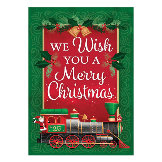 North Pole Express Applique House Flag - Tampa Home & Garden Store