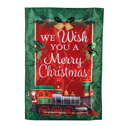 North Pole Express Applique House Flag - Tampa Home & Garden Store