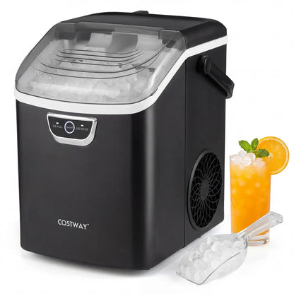 Nugget Ice Maker Countertop with Audible Alarm