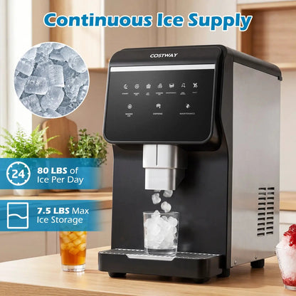 Nugget Ice Maker With Self Dispensing 80 Lbs