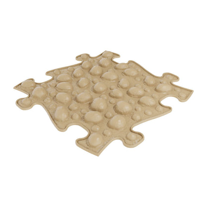 Natural Sensory Playmat Set beige interlocking puzzle-edge mats with bubble textures on Tampa Home & Garden Store