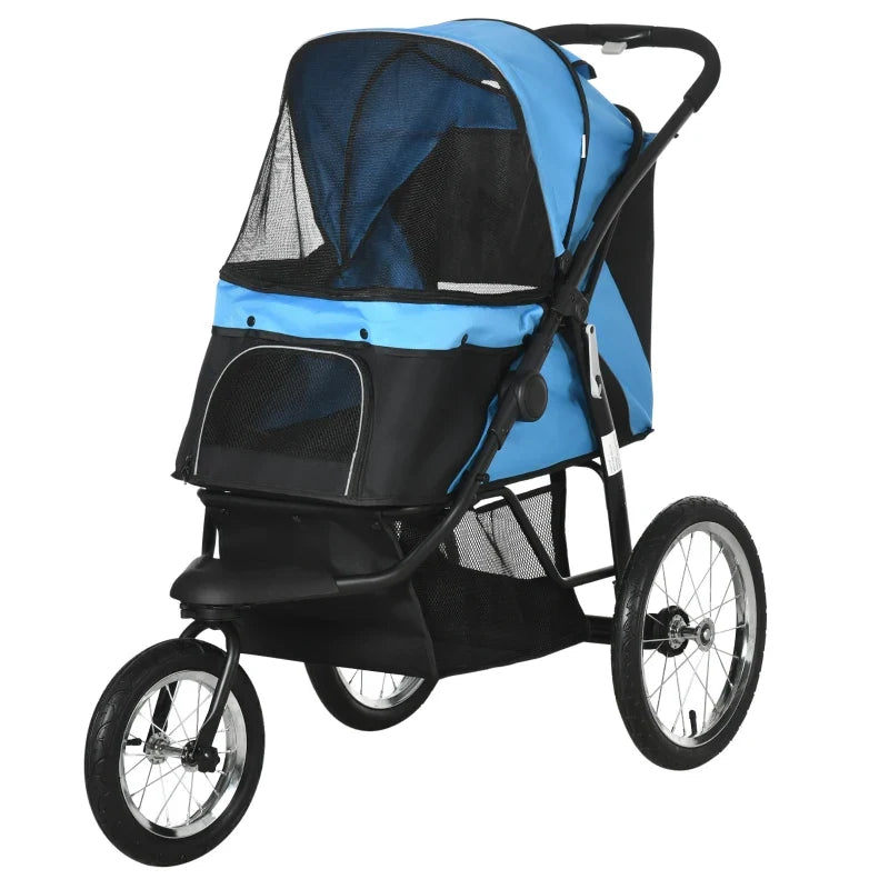 3-Wheel Pet Stroller blue/black for small and medium dogs by Furr Baby Gifts on Tampa Home & Garden Store