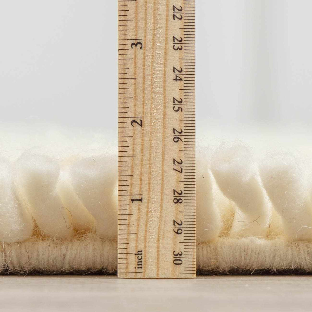 Oakridge Area Rug - Clearance, cream plush shag rug with fringe by Boutique Rugs on Tampa Home & Garden Store