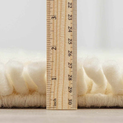 Oakridge Area Rug - Clearance, cream plush shag rug with fringe by Boutique Rugs on Tampa Home & Garden Store