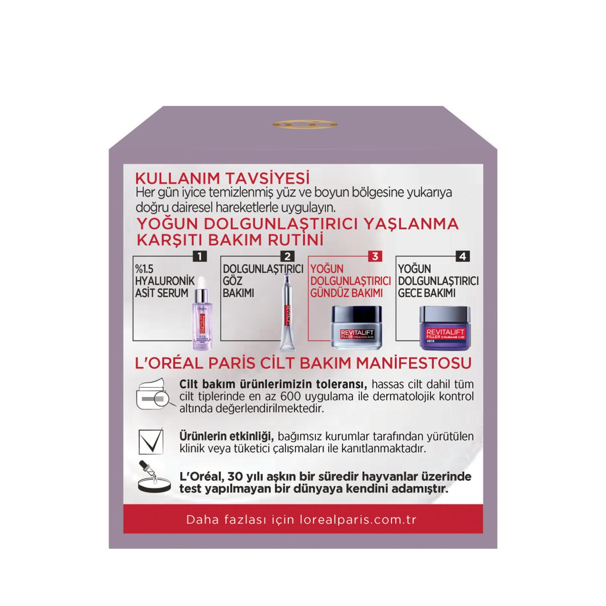 L’Oréal Paris Revitalift Hyaluronic Day Cream kit with serum, eye care and night cream on purple packaging on Tampa Home & Garden Store