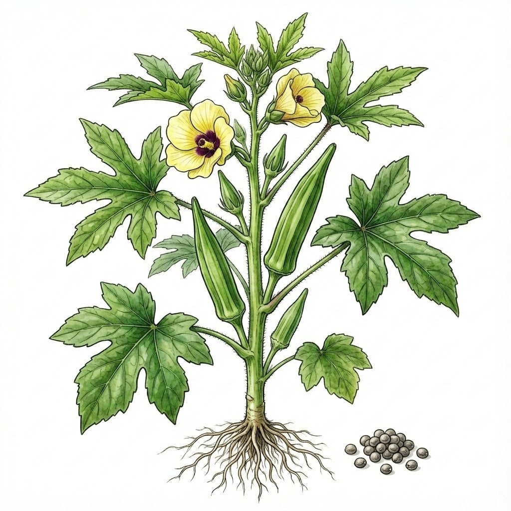 OKRA Seeds, Clemson Spineless - Tampa Home & Garden Store