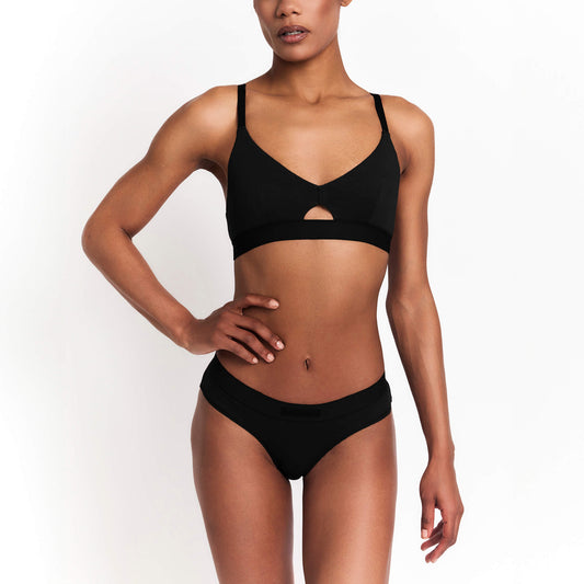 Mid-Rise Brief by Net Positive in black hemp fabric on Tampa Home & Garden Store