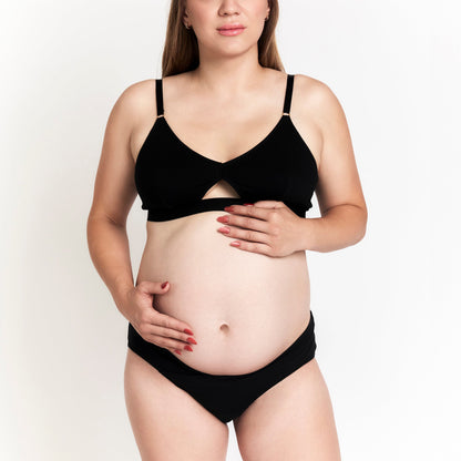 Maternity Brief black organic cotton by Net Positive maternity underwear on Tampa Home & Garden Store