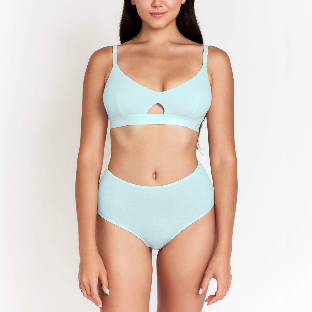 High-Rise Hemp Brief by Net Positive in pale blue; 2-piece set with matching top on Tampa Home & Garden Store