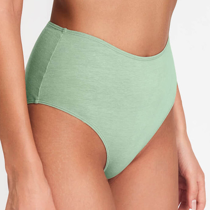 High-Rise Hemp Brief by Net Positive in mint green on Tampa Home & Garden Store