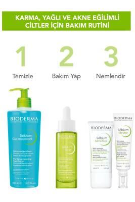 Bioderma Sebium Serum 30ml blue bottle; oily skin care set with green bottle and tubes on Tampa Home & Garden Store