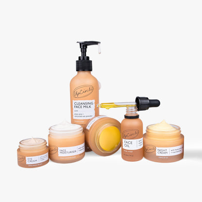 Anti-Aging Skincare Bundle by UpCircle with cleansing face milk and face oil on Tampa Home & Garden Store