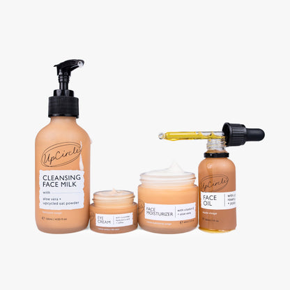 UpCircle Sensitive Skin Bundle: cleansing face milk, eye cream, moisturizer, and face oil on Tampa Home & Garden Store