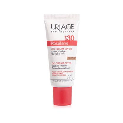 Foundation Uriage Roseliane CC Cream SPF30 tube with red label on Tampa Home & Garden Store