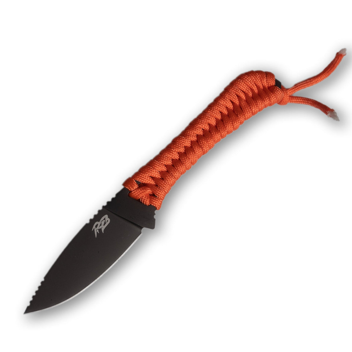 Ultralight Ridge Blade knife with orange braided paracord wrap and Ridge Belts branding on Tampa Home & Garden Store