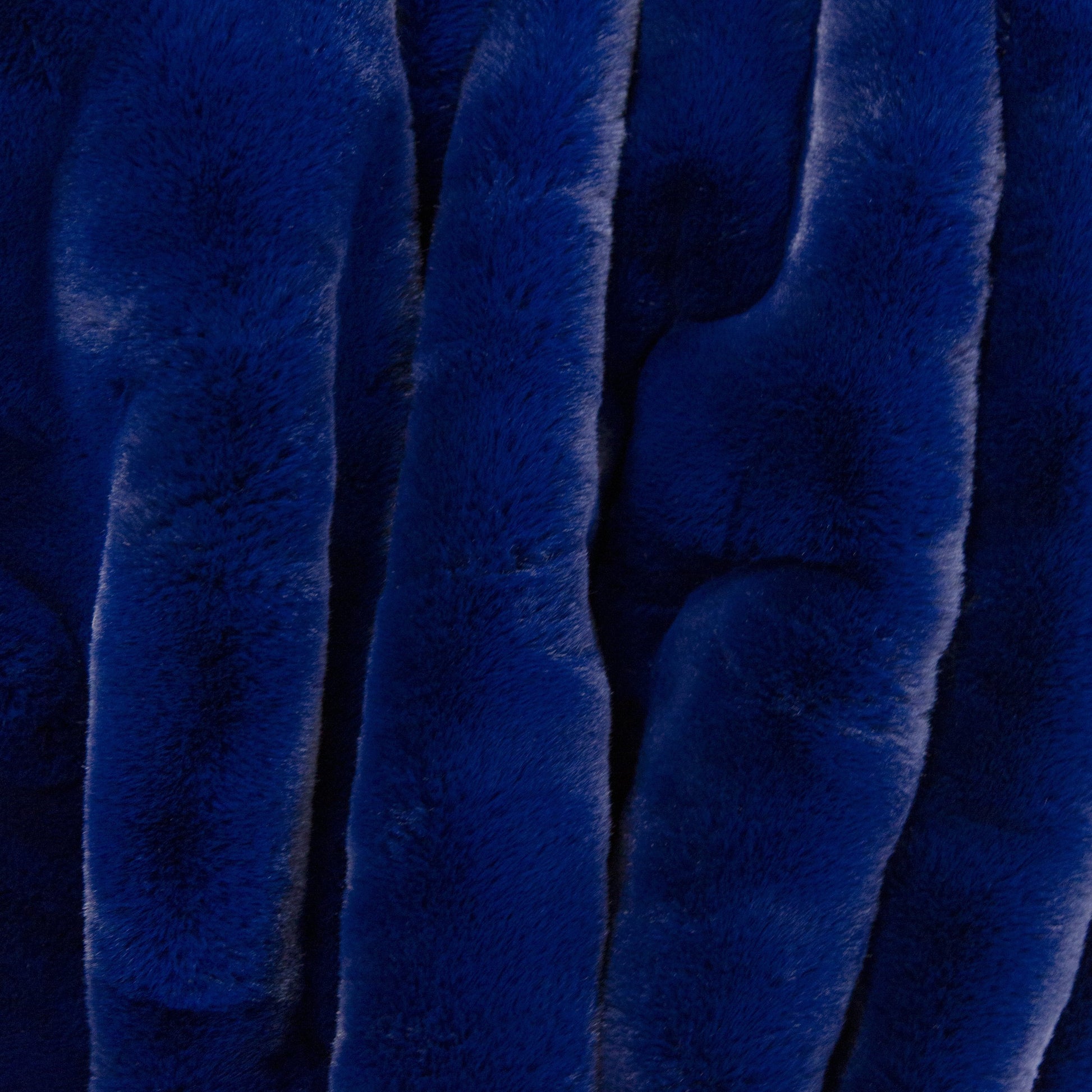 Villanova Large Blue Outdoor Blanket by Pretty Rugged, plush velvet blue fabric on Tampa Home & Garden Store