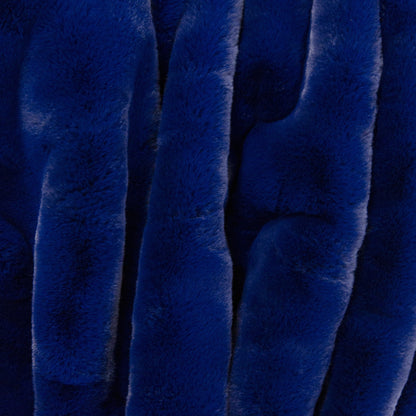 Villanova Large Blue Outdoor Blanket by Pretty Rugged, plush velvet blue fabric on Tampa Home & Garden Store