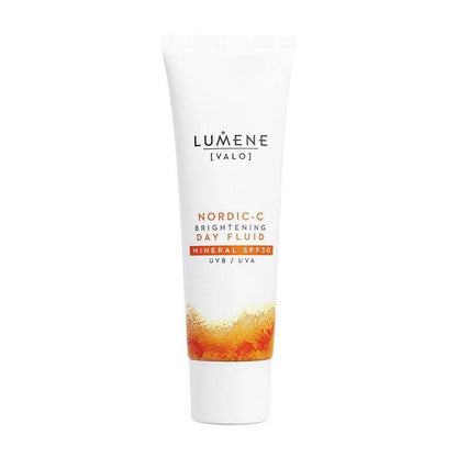 Lumene Nordic-C Vitamin C face cream SPF30 tube with white body and orange gradient label on Tampa Home & Garden Store