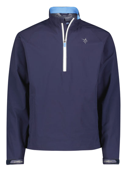 Palm Beach Waterproof Quarter Zip navy jacket with white zipper, White Water Life logo on Tampa Home & Garden Store