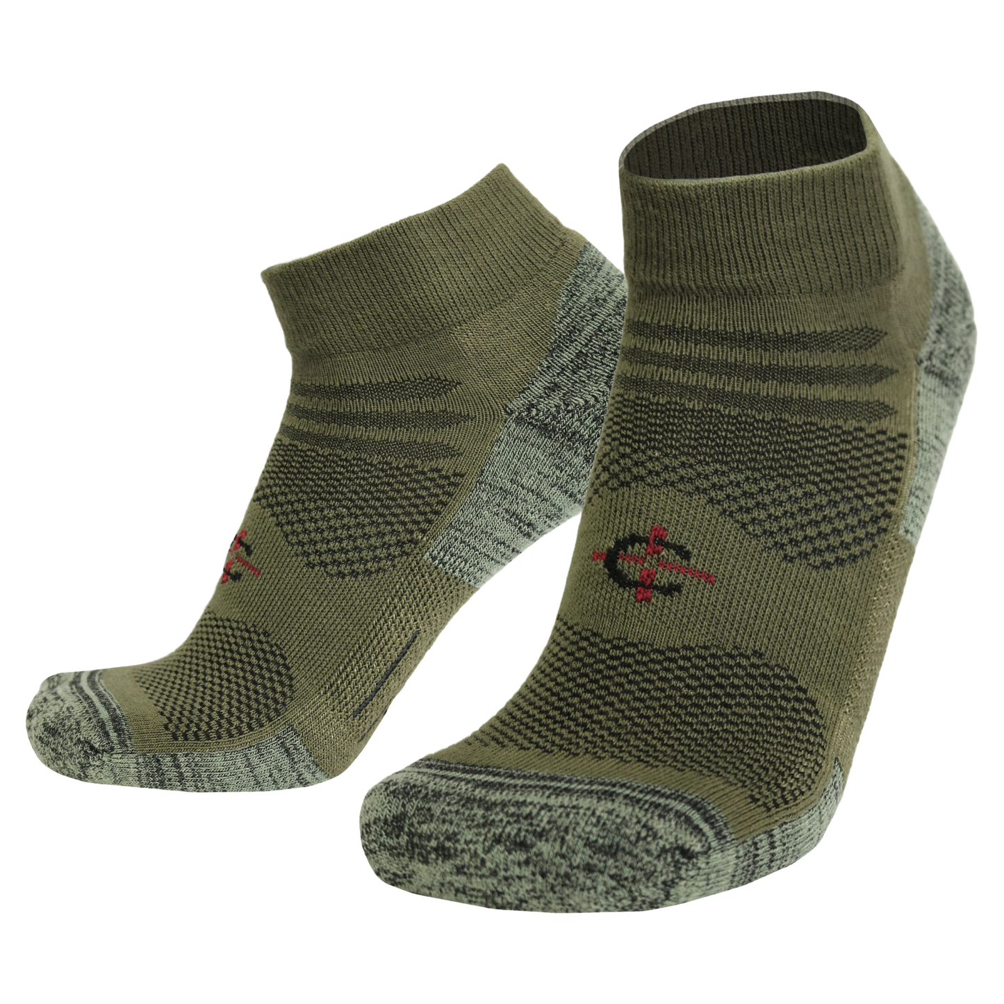 Outdoor X-Trainer athletic socks olive green camouflage knit 2-pack by Covert Threads on Tampa Home & Garden Store