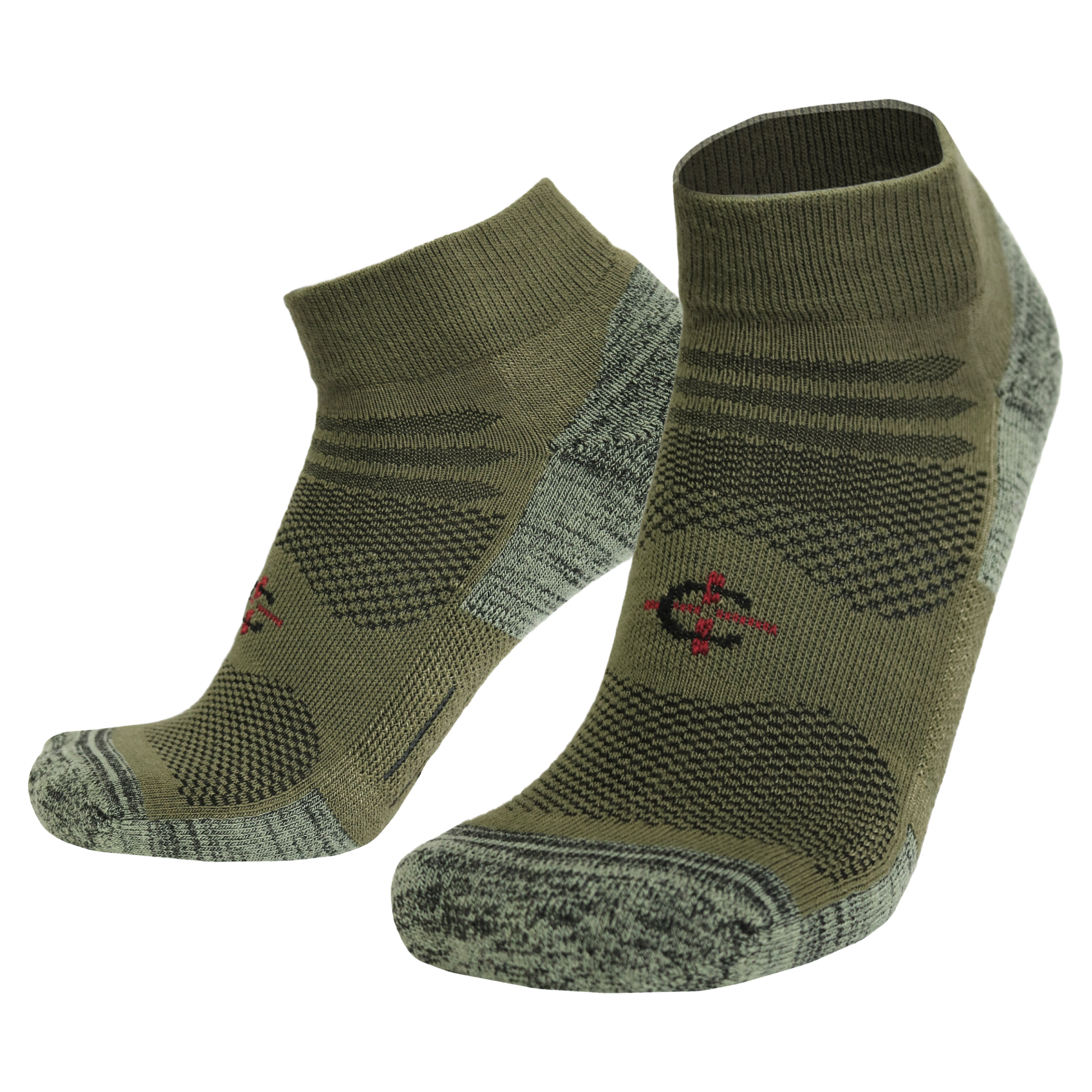Outdoor X-Trainer athletic socks olive green camouflage knit 2-pack by Covert Threads on Tampa Home & Garden Store