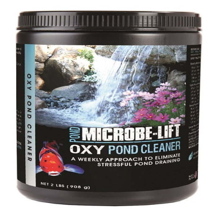 Microbe-Lift OXY Pond Cleaner jar from Rivendell Distribution, 2 lb, koi and waterfall on Tampa Home & Garden Store