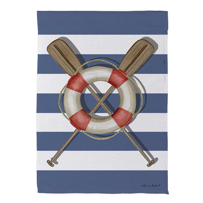 Oars & Canoe Front Back Suede House Flag - Tampa Home & Garden Store