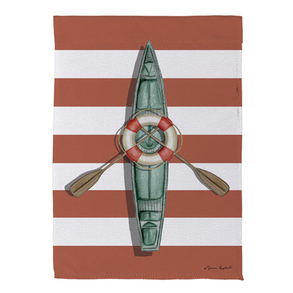 Oars & Canoe Front Back Suede House Flag - Tampa Home & Garden Store