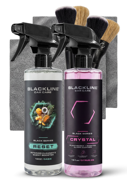 BLACKLINE Reset cleaner & scent booster bottle; 2-pack with Crystal glass cleaner bottle on Tampa Home & Garden Store