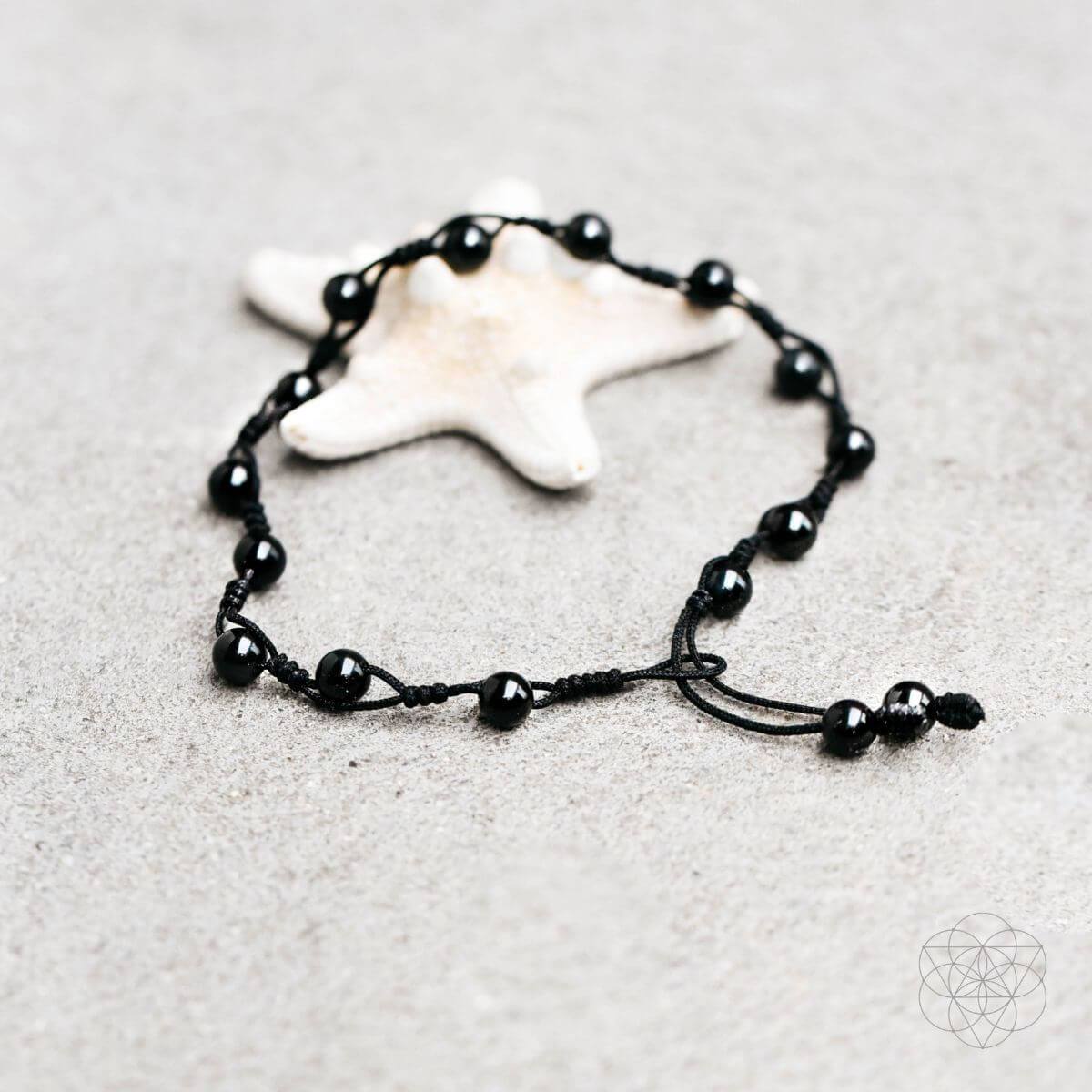 Obsidian Grounding Anklet - Tampa Home & Garden Store