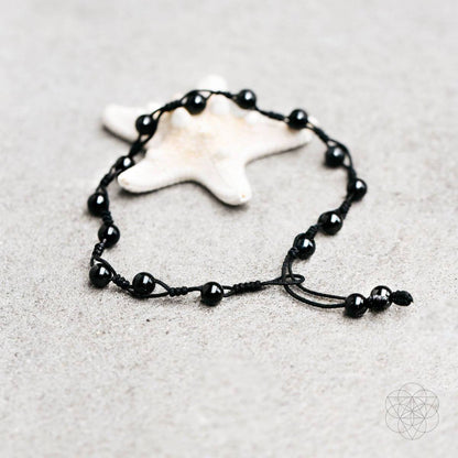 Obsidian Grounding Anklet - Tampa Home & Garden Store