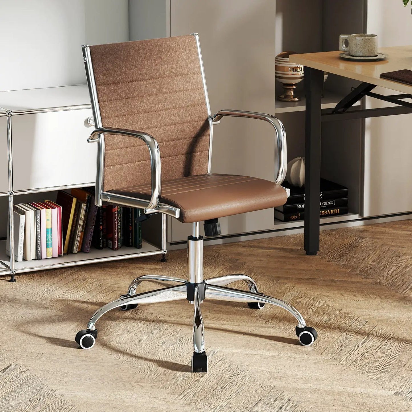 Height Adjustable Office Chair Rocking Backrest