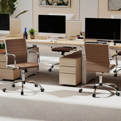 Height Adjustable Office Chair Rocking Backrest