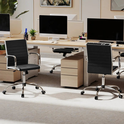 Height Adjustable Office Chair Rocking Backrest