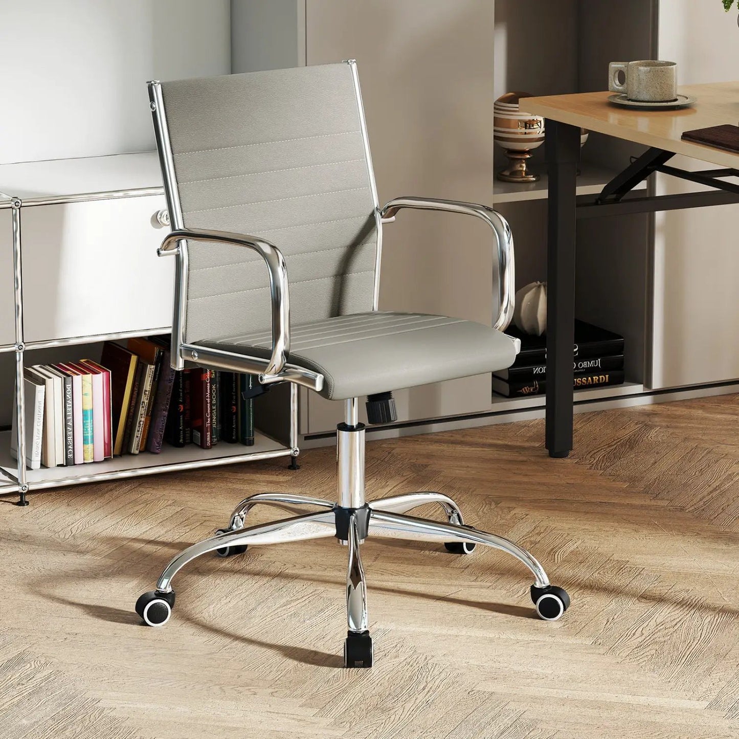 Height Adjustable Office Chair Rocking Backrest