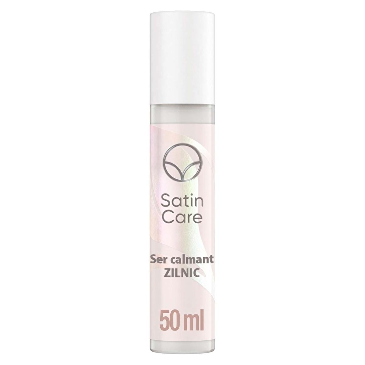 Satin Care Bikini Area Soothing Serum bottle with pink label 50 ml on Tampa Home & Garden Store