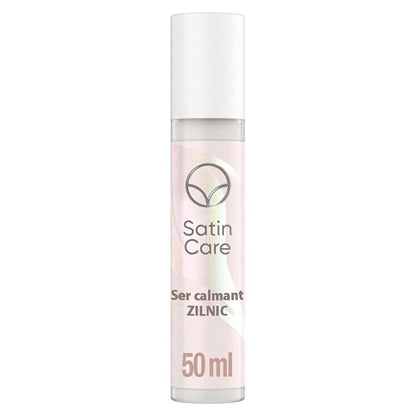 Satin Care Bikini Area Soothing Serum bottle with pink label 50 ml on Tampa Home & Garden Store